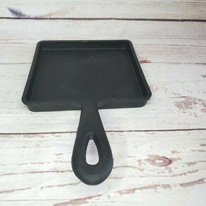 5 inch Cast Iron Mini Small Square Skillet Griddle Pancake Frying Pan